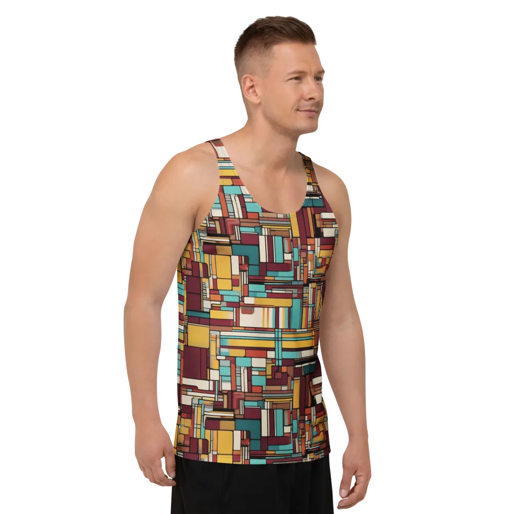 Urban Quilt on Men's Tank Top — Right Front