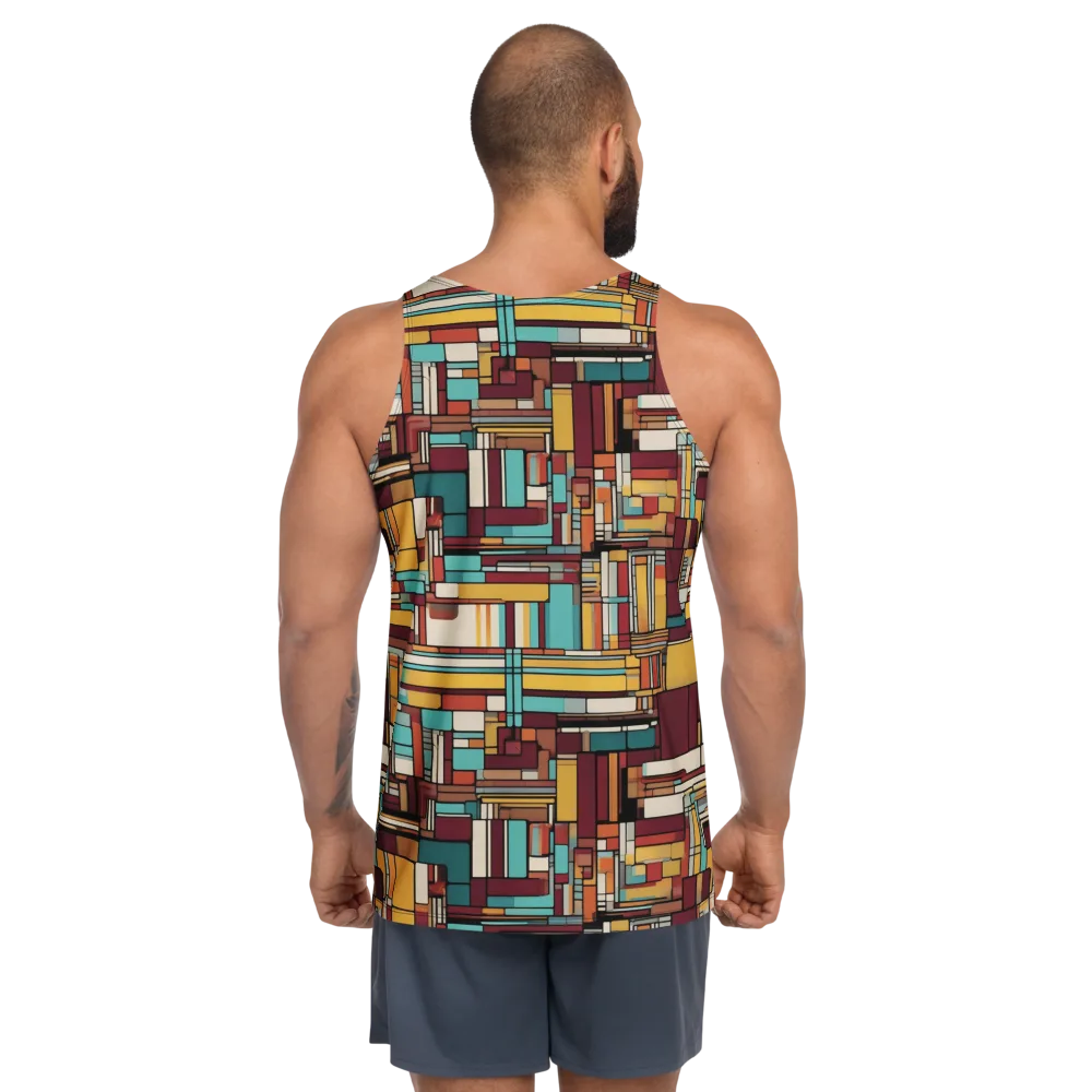Urban Quilt on Men's Tank Top — Back