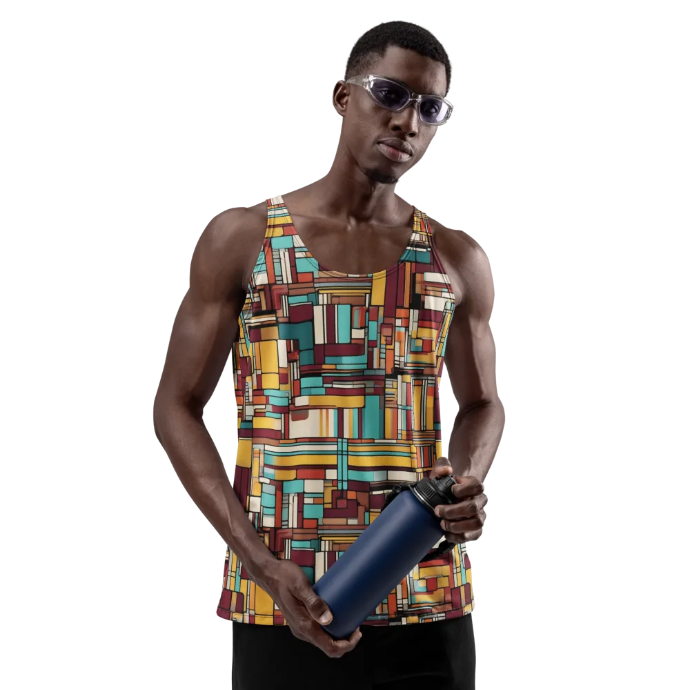 Urban Quilt on Men's Tank Top — Front
