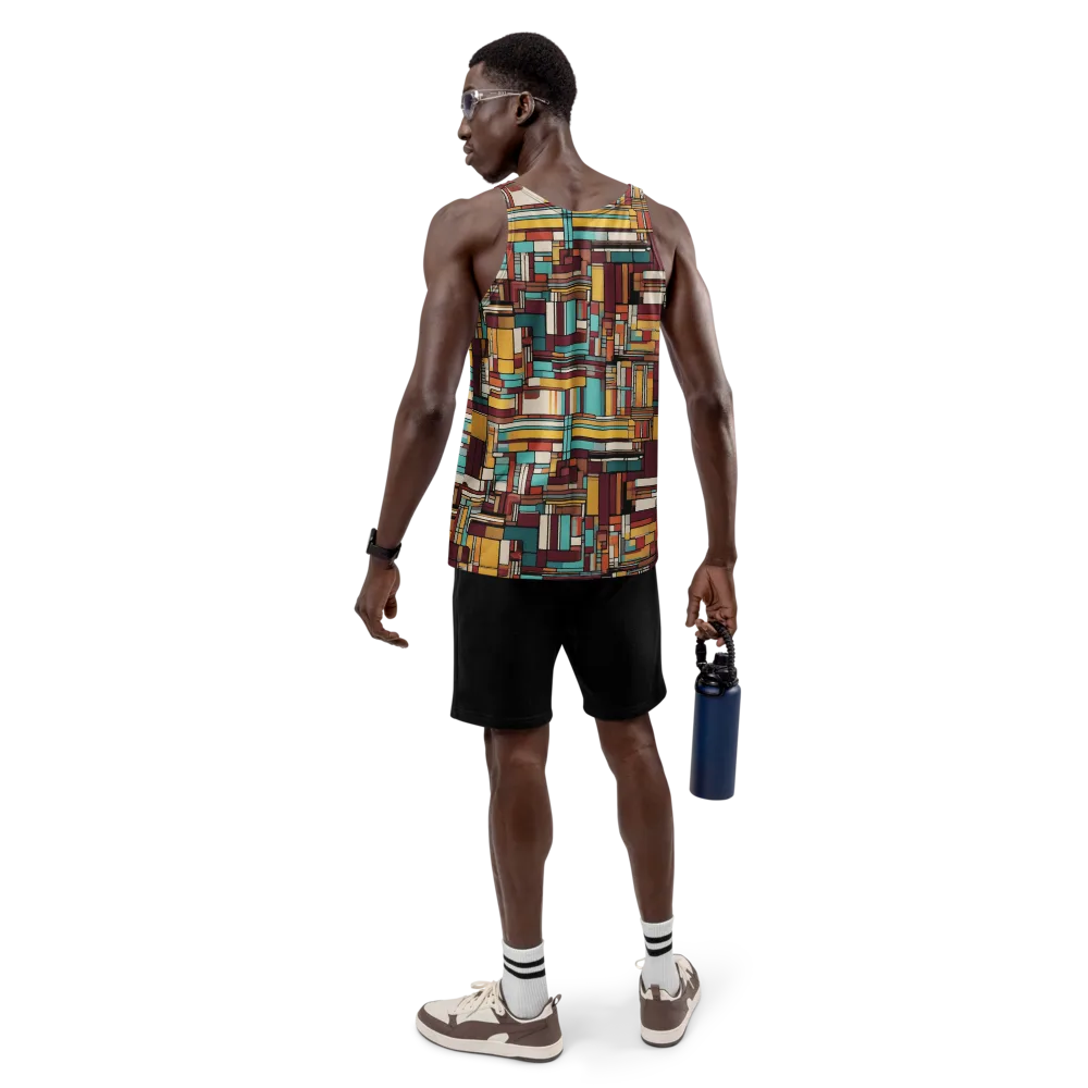 Urban Quilt on Men's Tank Top — Back