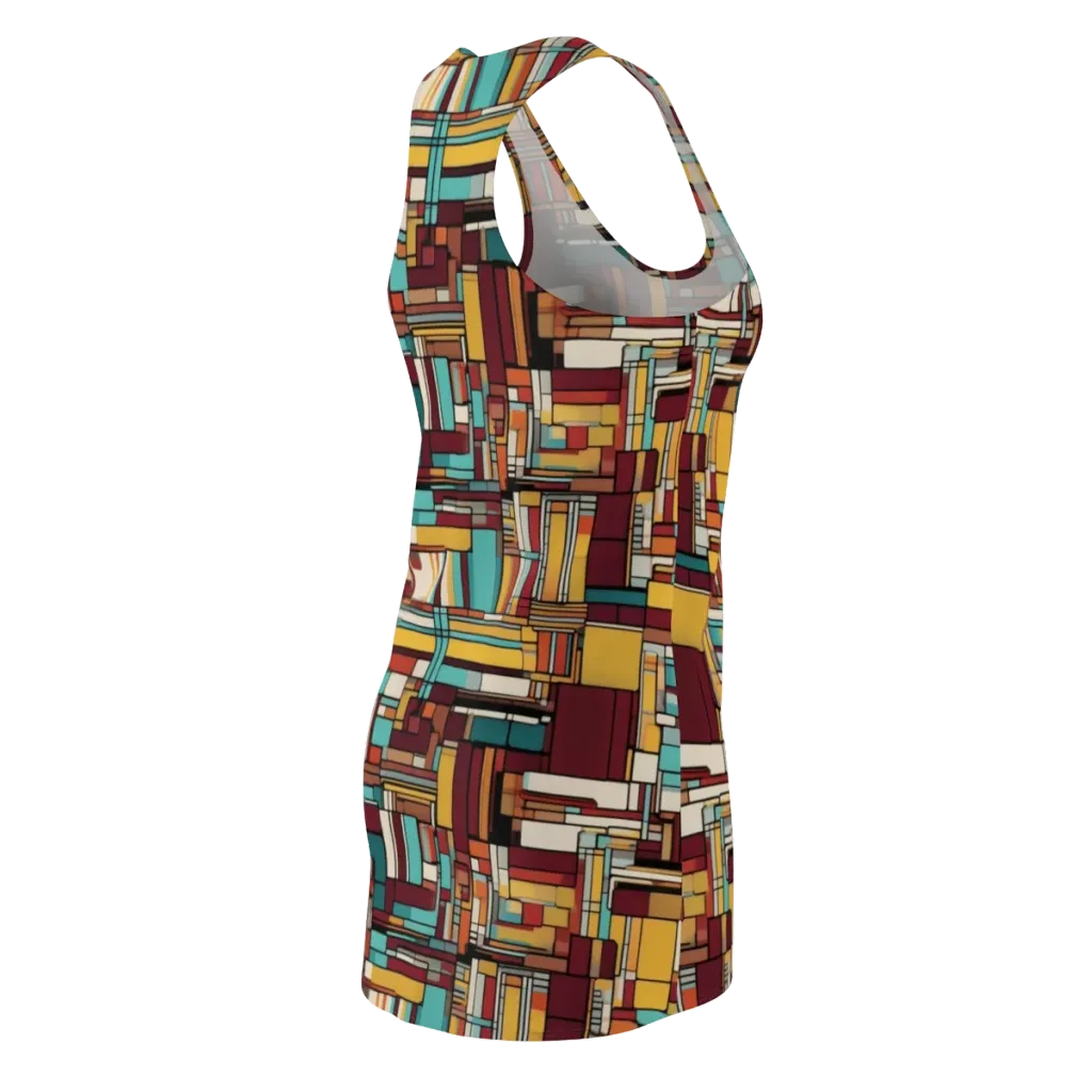 Urban Quilt on Racerback Dress — Back Side
