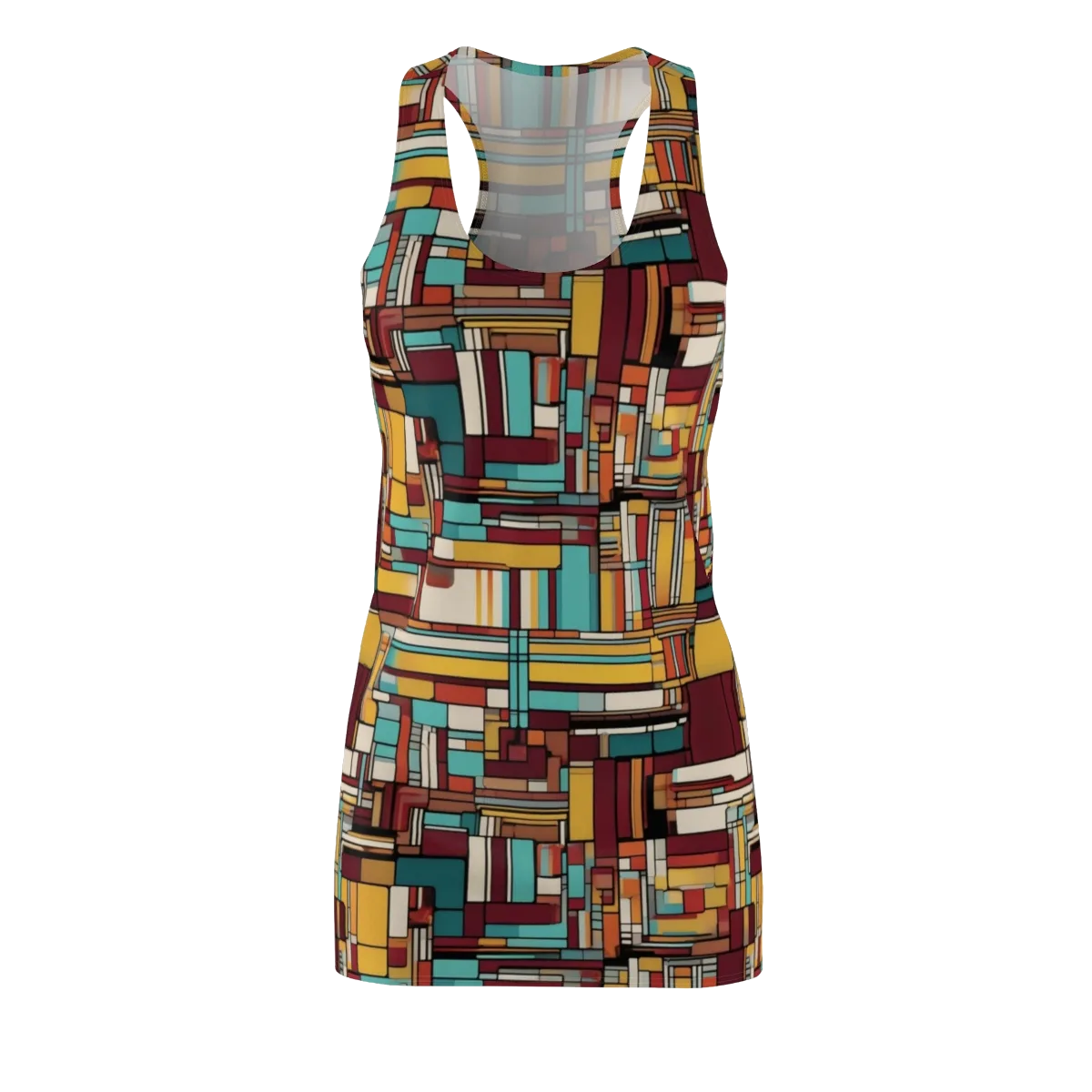 Urban Quilt on Racerback Dress — Front