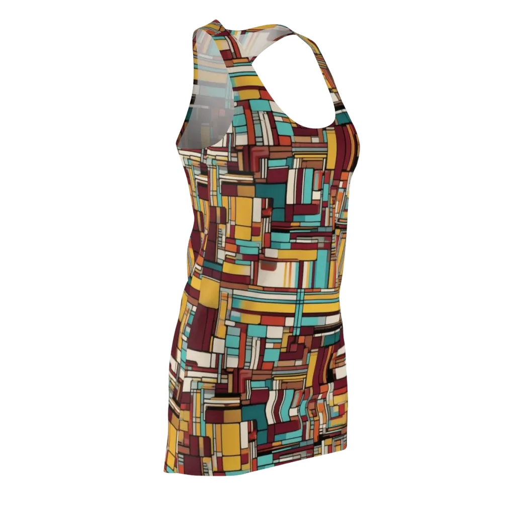 Urban Quilt on Racerback Dress — Front Side