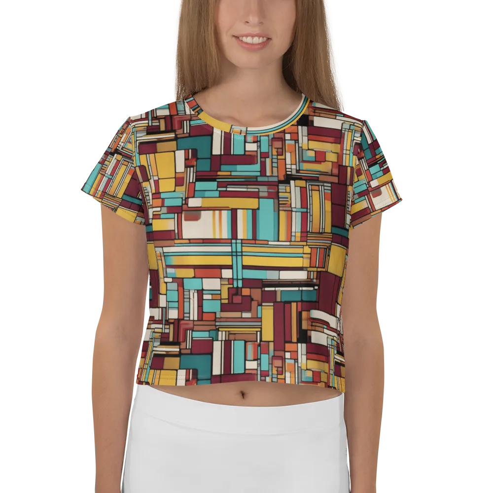 Urban Quilt on Crop Tee — Front