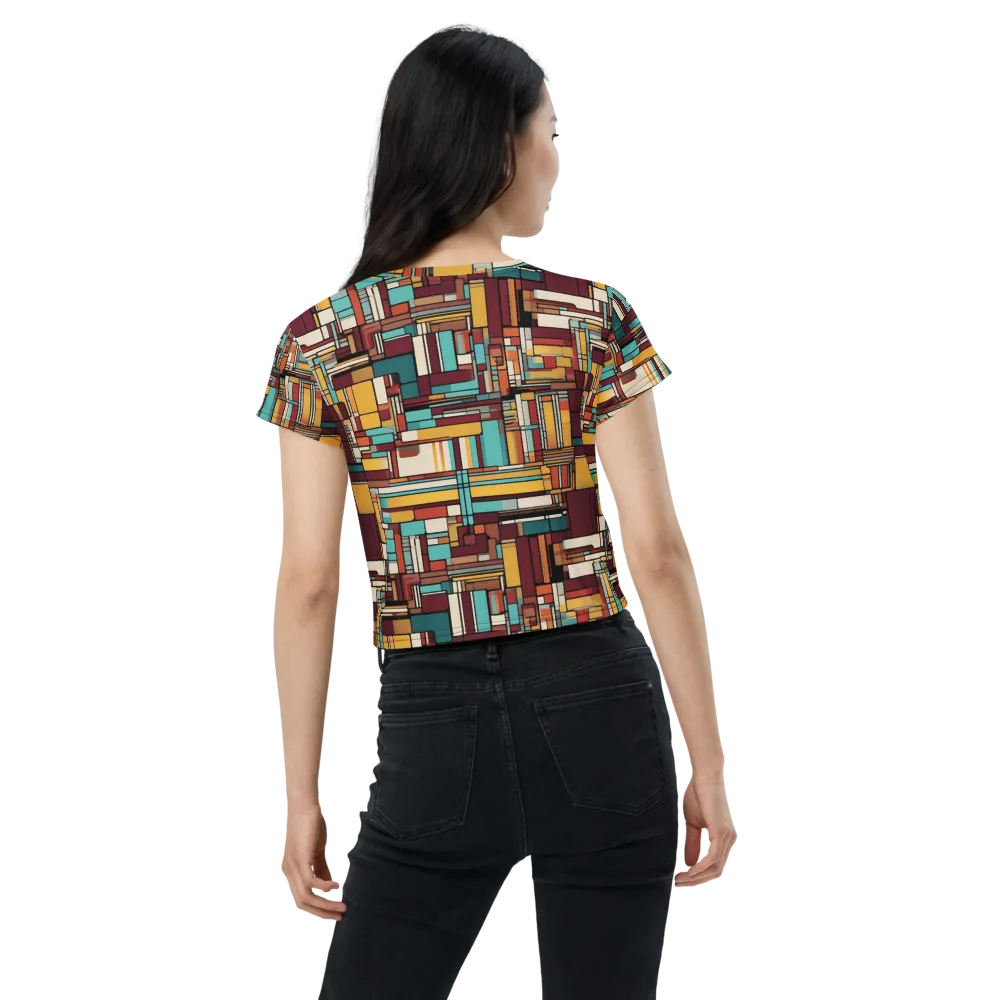 Urban Quilt on Crop Tee — Back