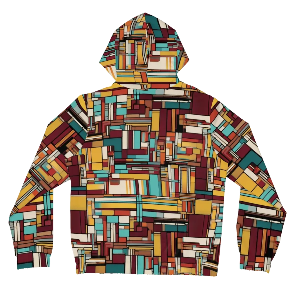 Urban Quilt on Women's Full-Zip Hoodie — Back