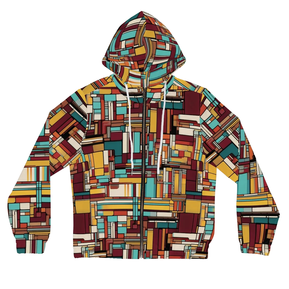 Urban Quilt on Women's Full-Zip Hoodie — Front