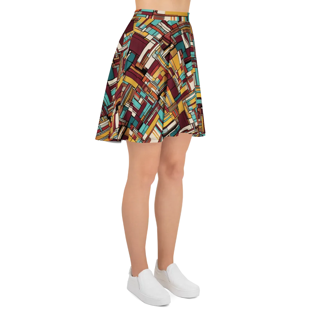 Urban Quilt on Skater Skirt — Right