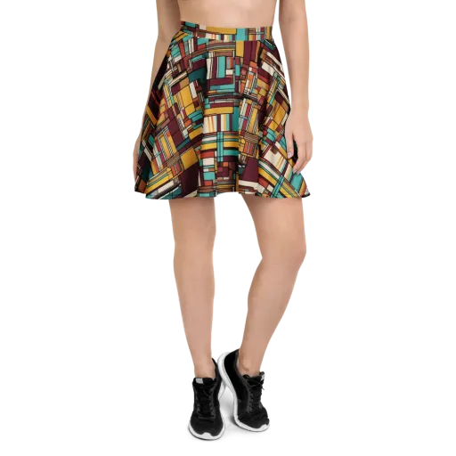 Urban Quilt on a Skater Skirt