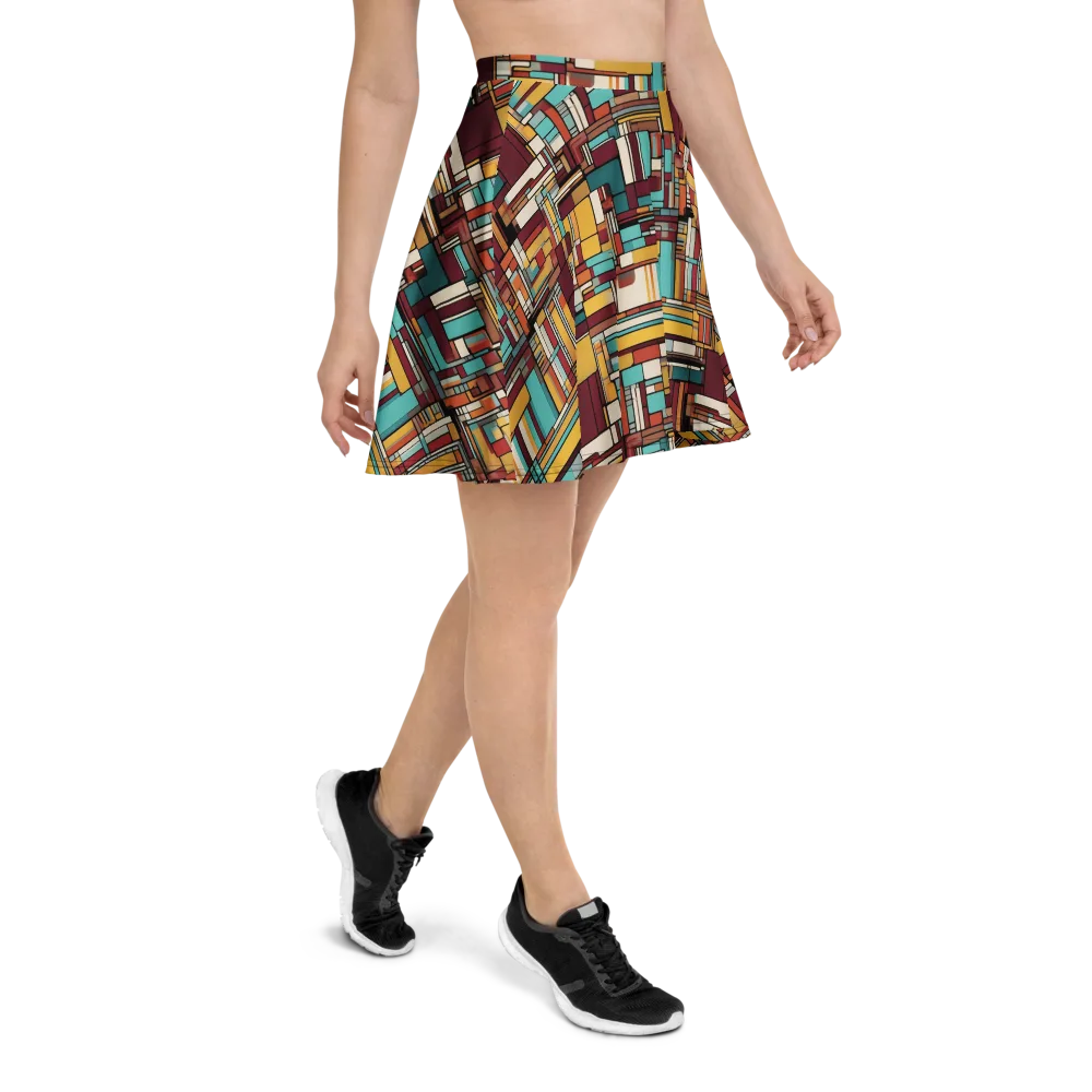 Urban Quilt on Skater Skirt — Right