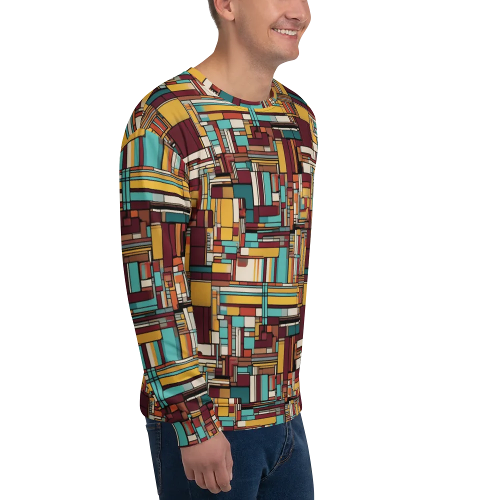Urban Quilt on Sweatshirt — Right Front