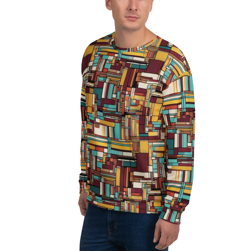 Urban Quilt on Sweatshirt — Left Front