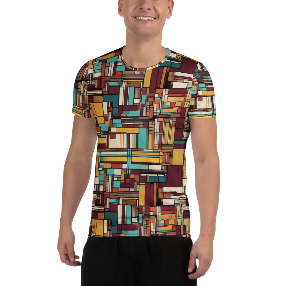 Urban Quilt on Men's Athletic T-Shirt — Front