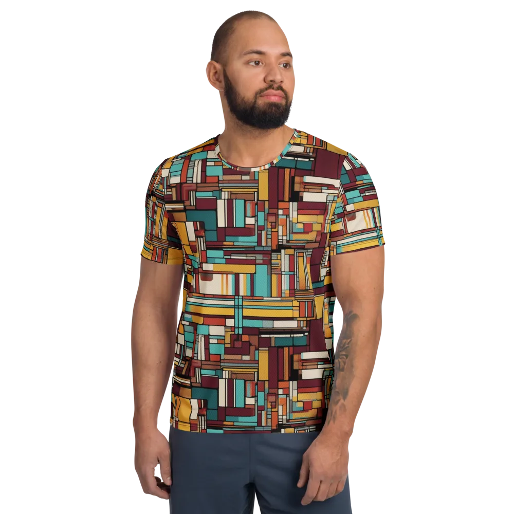 Urban Quilt on Men's Athletic T-Shirt — Front