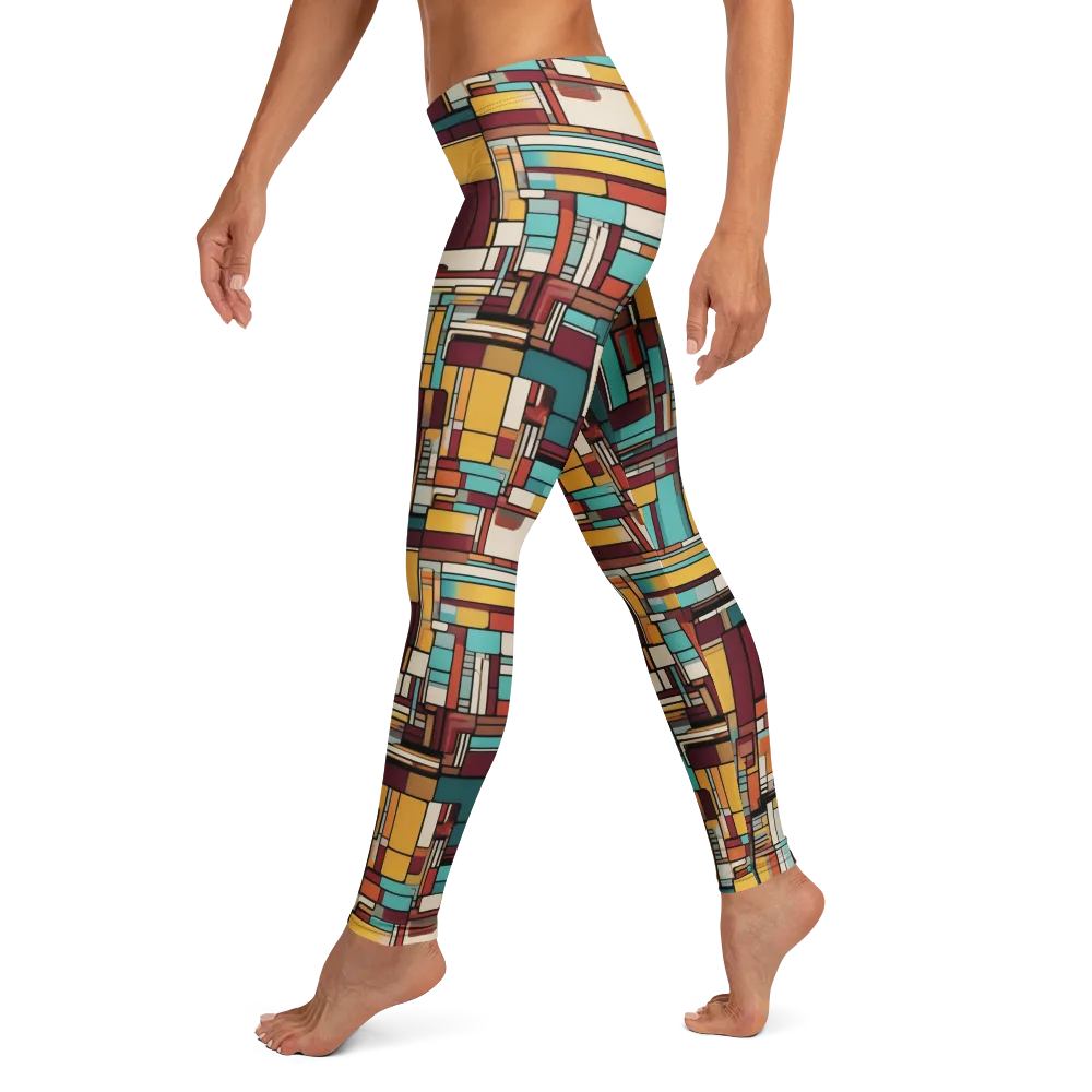 Urban Quilt on Leggings — Left