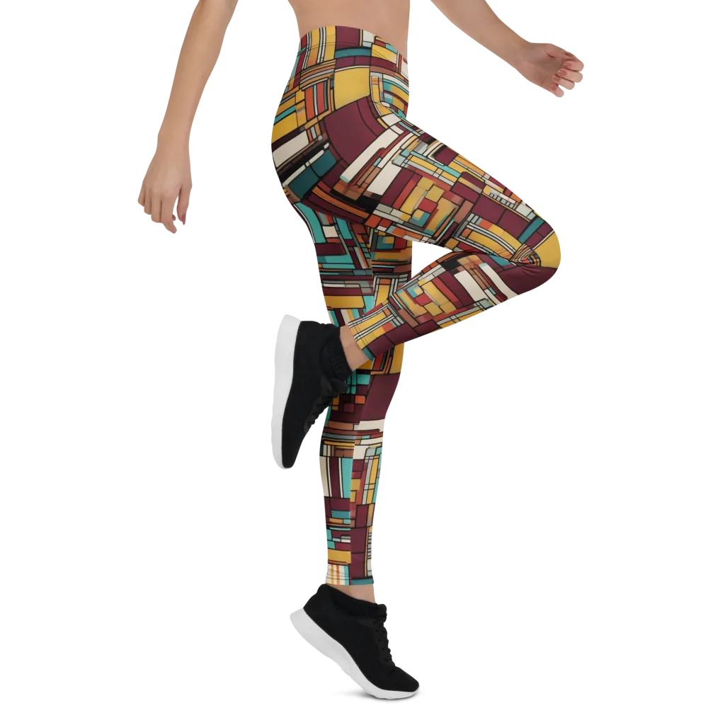 Urban Quilt on Leggings — Right