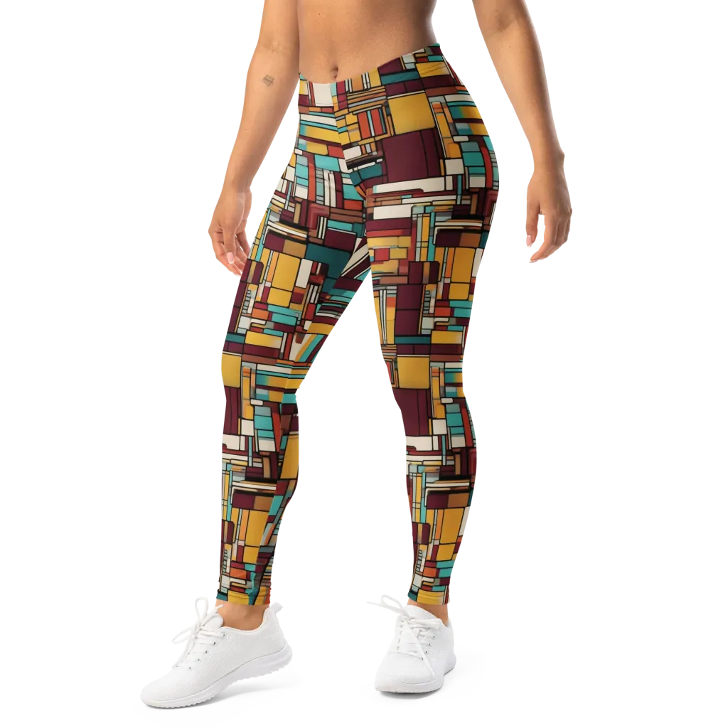 Urban Quilt on Leggings — Left Front