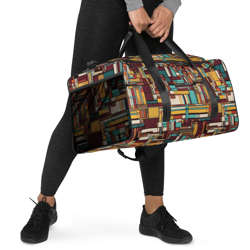 Urban Quilt on Duffle Bag — Right Front