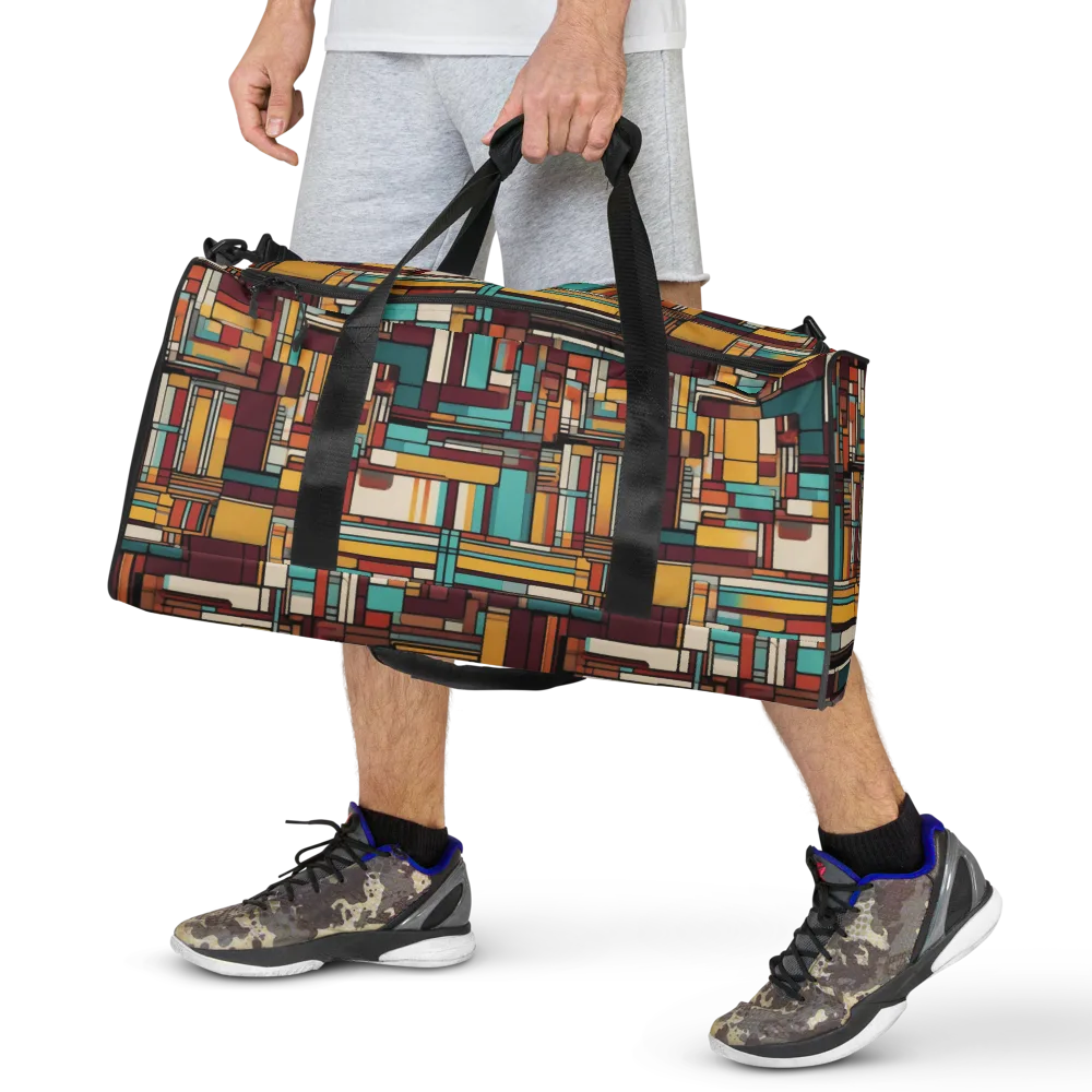 Urban Quilt on Duffle Bag — Front
