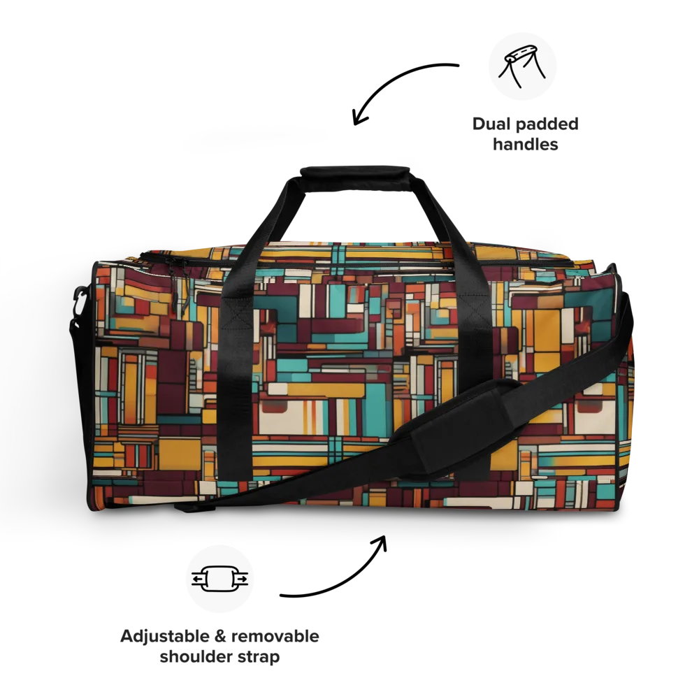 Urban Quilt on Duffle Bag — Front
