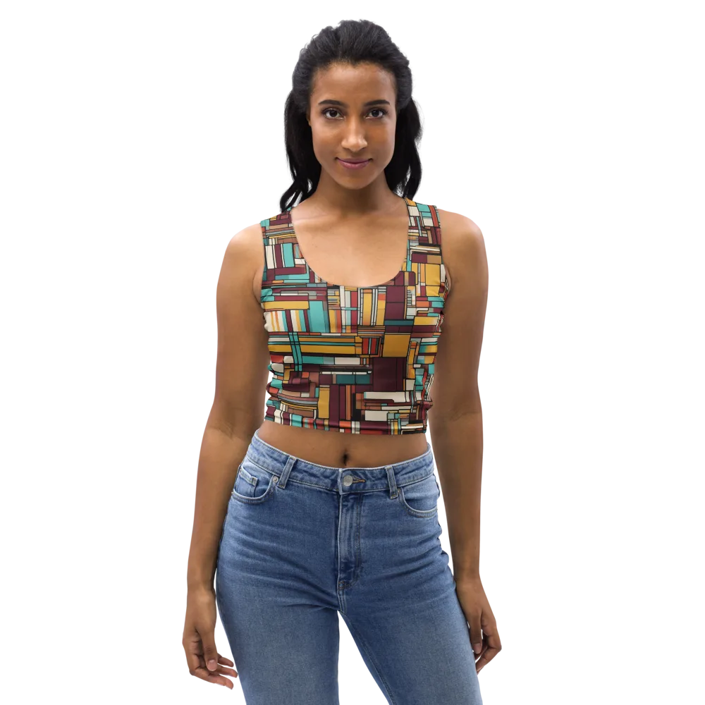 Urban Quilt on Crop Top — Front