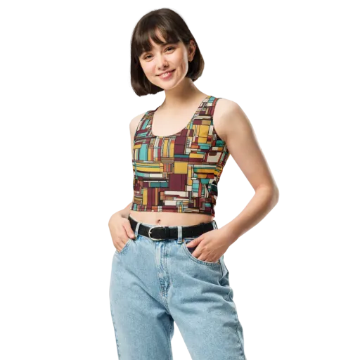Urban Quilt on a Crop Top