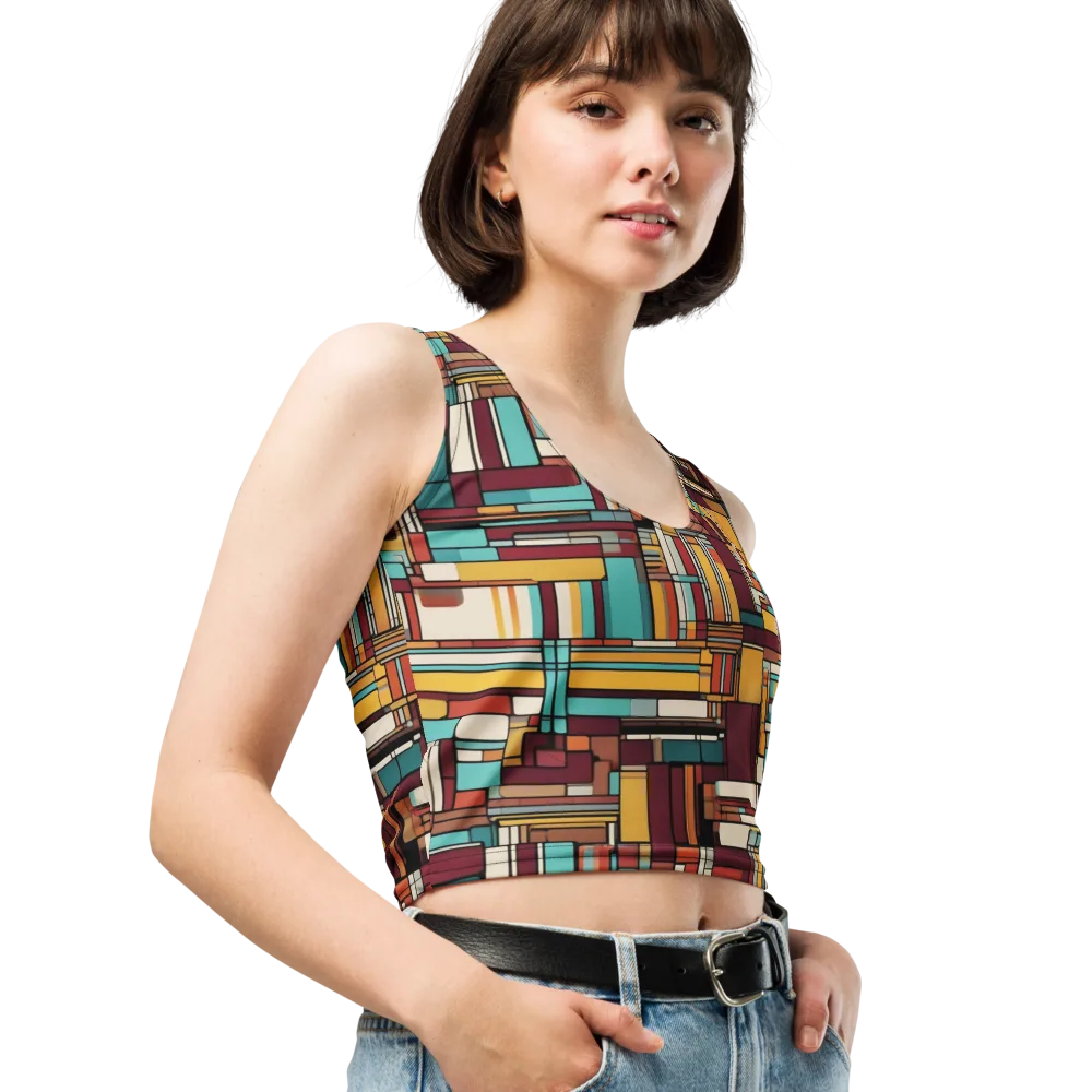 Urban Quilt on Crop Top — Right Front