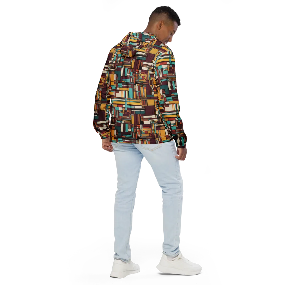 Urban Quilt on Men's Windbreaker — Back