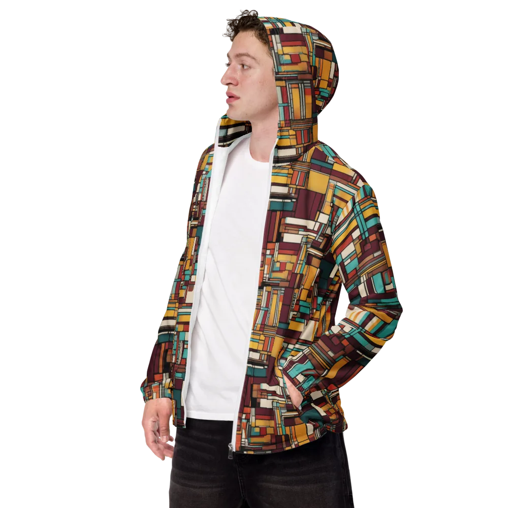 Urban Quilt on Men's Windbreaker — Left Front