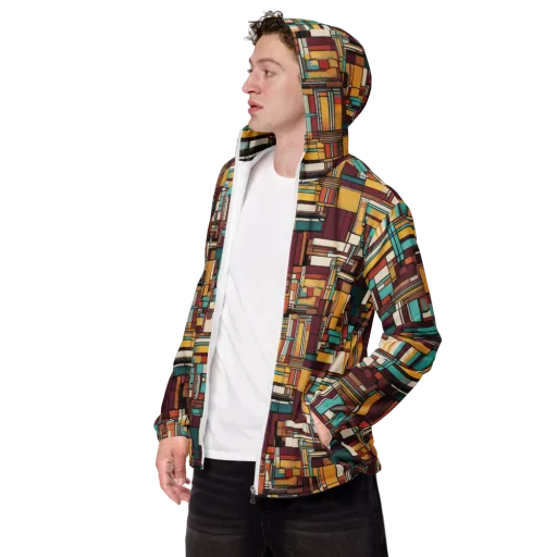 Urban Quilt on a Men's Windbreaker