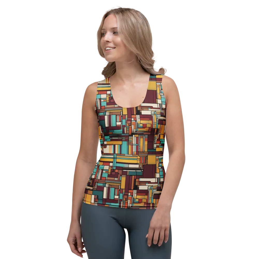 Urban Quilt on Women's Tank Top — Front