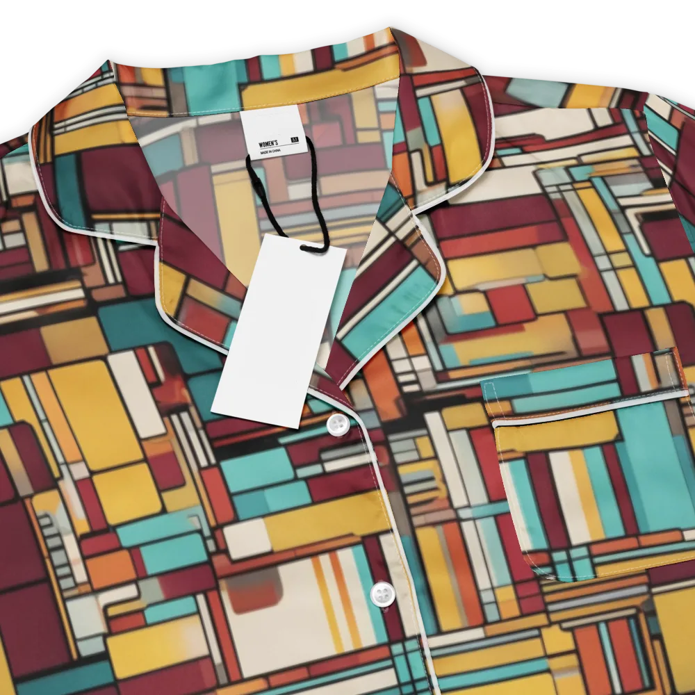 Urban Quilt on Women's Short Sleeve Pajama Top — Product details