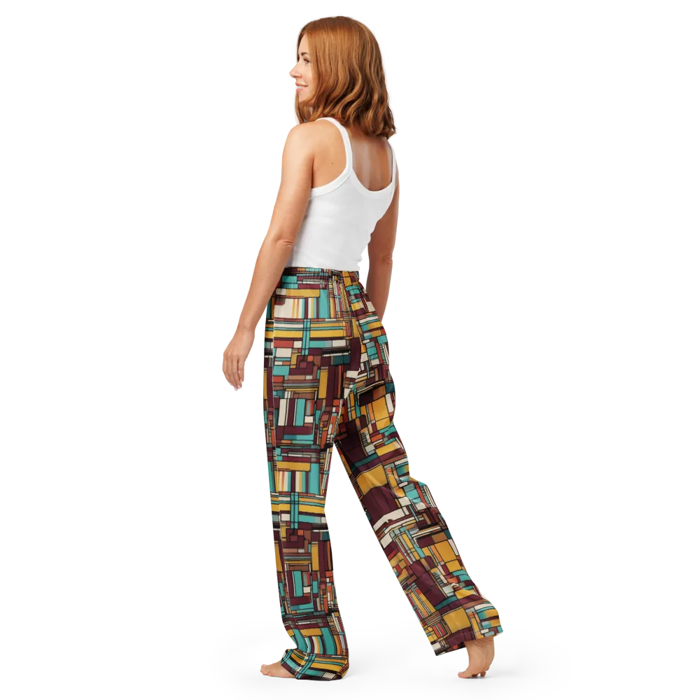 Urban Quilt on Women's Pajama Pants — Back