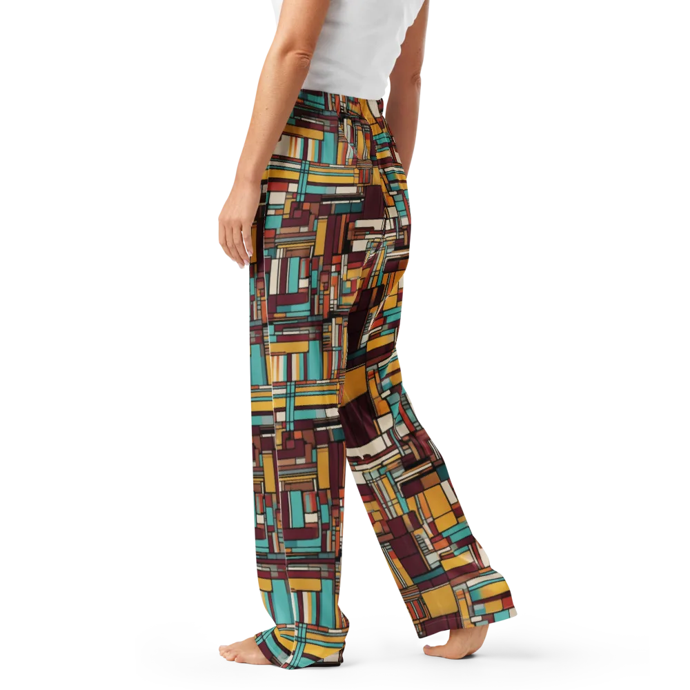 Urban Quilt on Women's Pajama Pants — Left