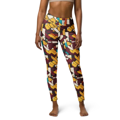 Carmine Circuit on a Yoga Leggings