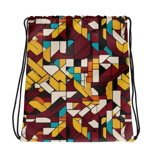 Carmine Circuit on a Drawstring Bag
