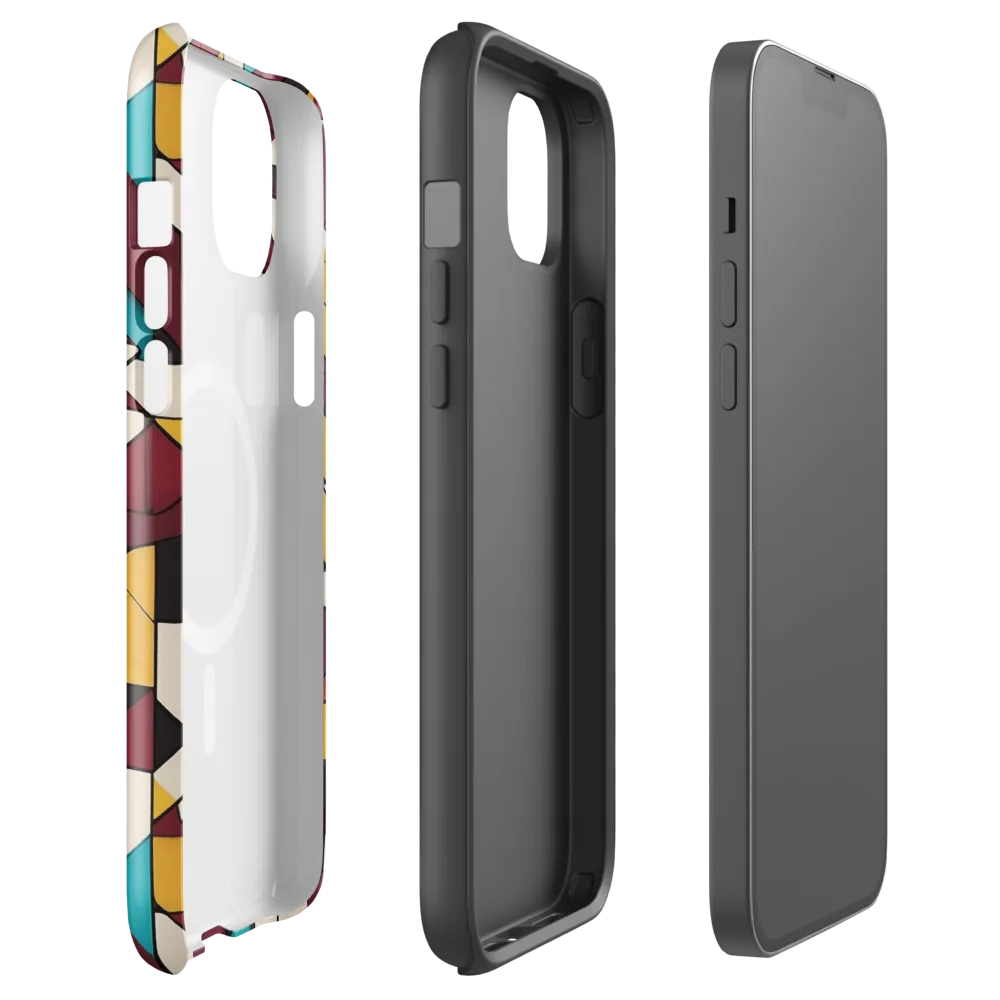 Carmine Circuit on MagSafe Tough Case for iPhone® — Front