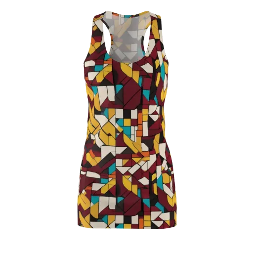 Carmine Circuit on a Racerback Dress