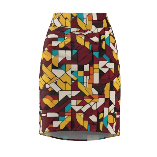 Carmine Circuit on a Pencil Skirt
