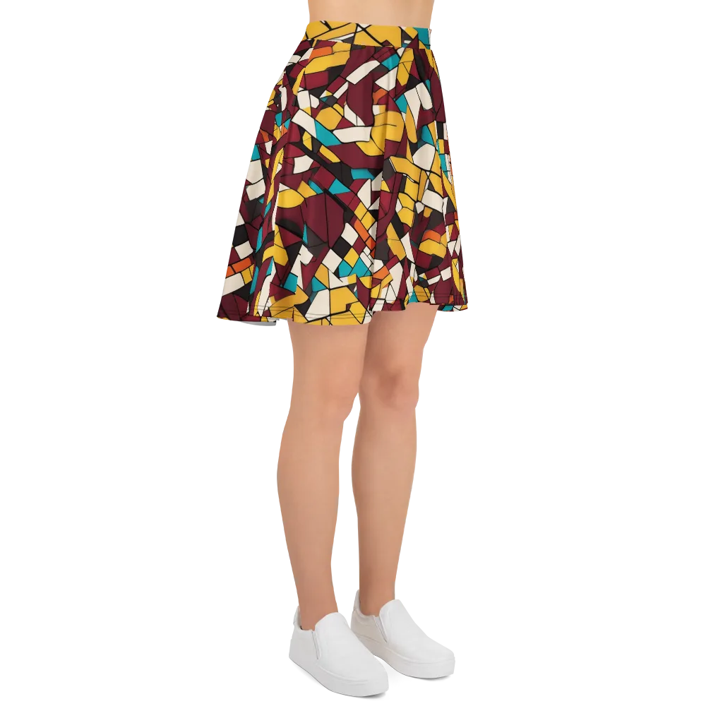 Carmine Circuit on Skater Skirt — Right