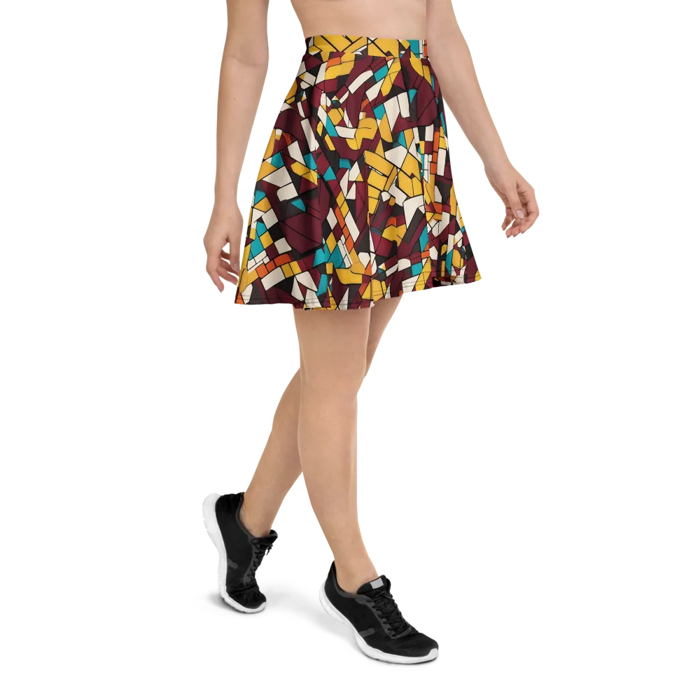 Carmine Circuit on Skater Skirt — Right