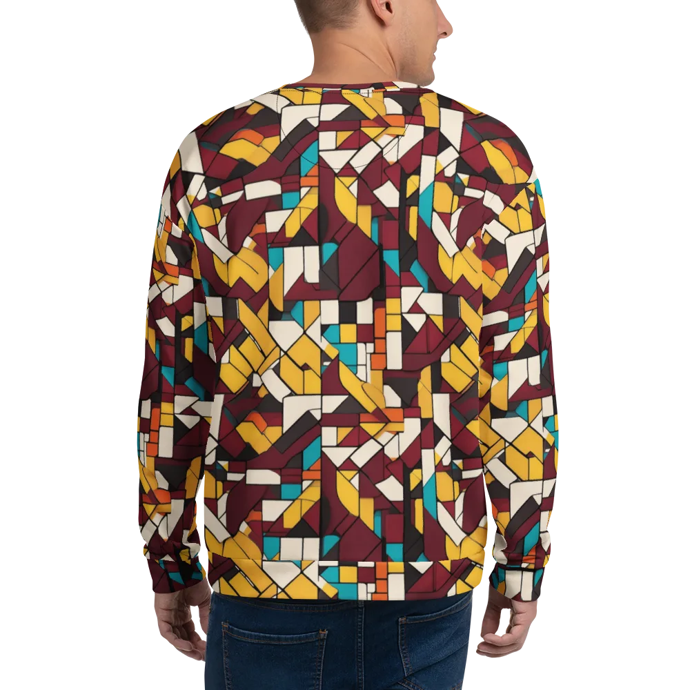 Carmine Circuit on Sweatshirt — Back