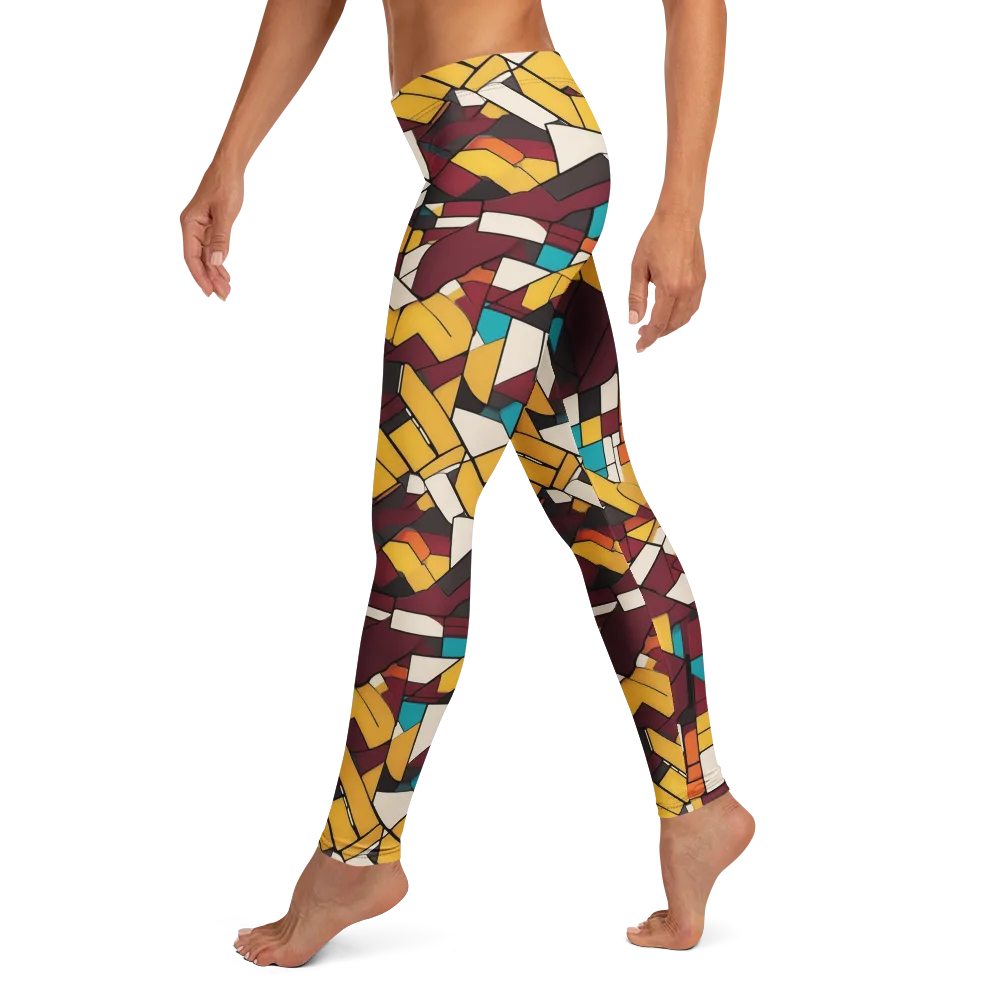 Carmine Circuit on Leggings — Left