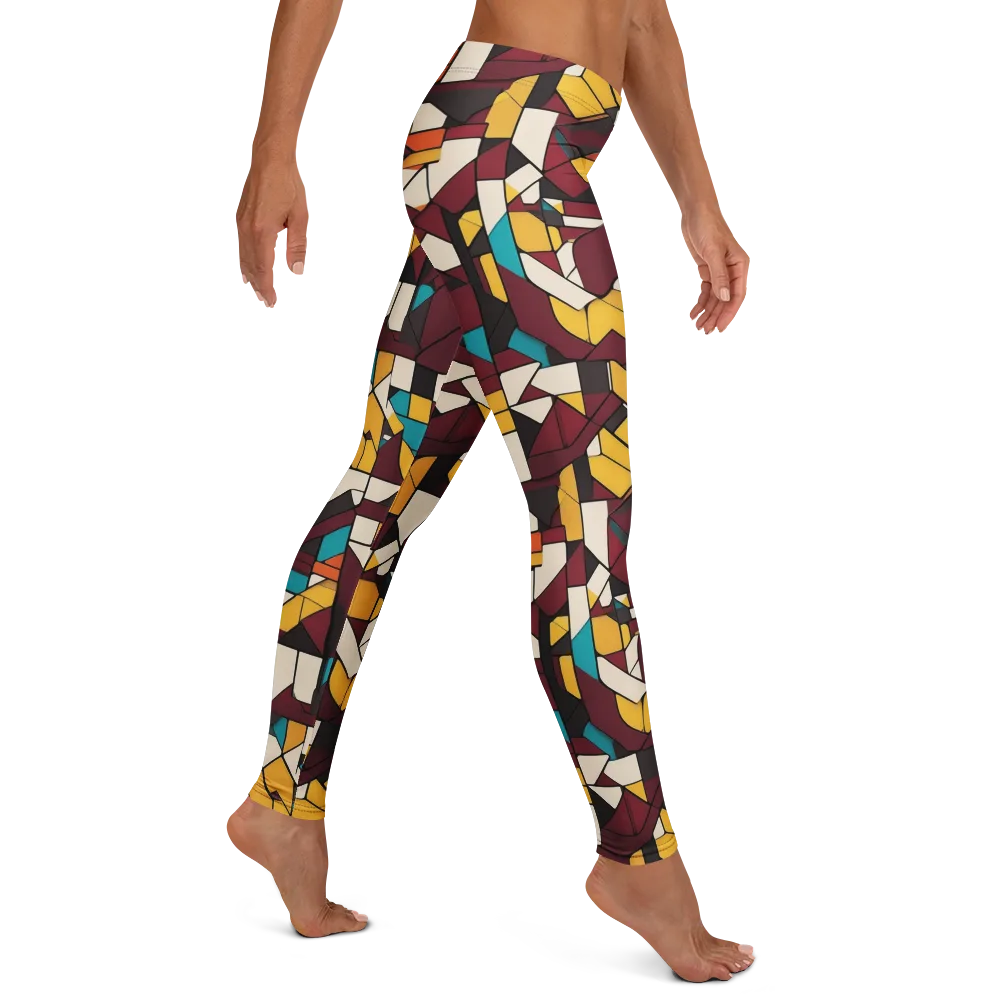 Carmine Circuit on Leggings — Right