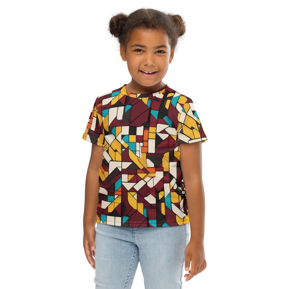 Carmine Circuit on Kids Crew Neck T-Shirt — Front