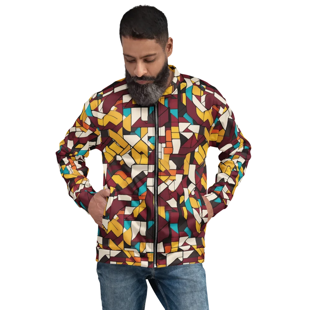Carmine Circuit on Bomber Jacket — Front
