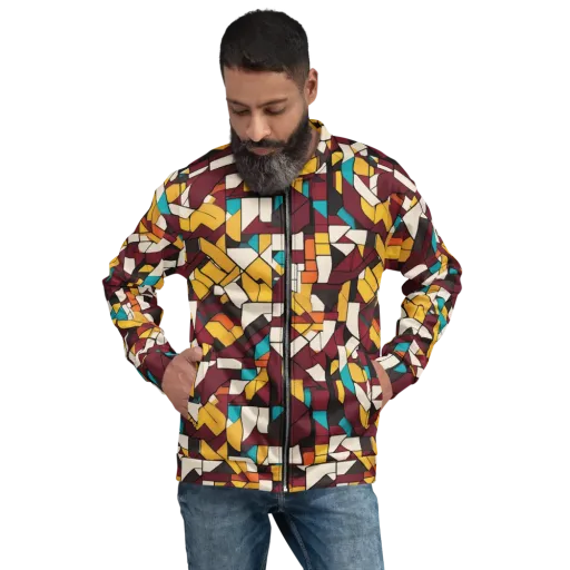 Carmine Circuit on a Bomber Jacket