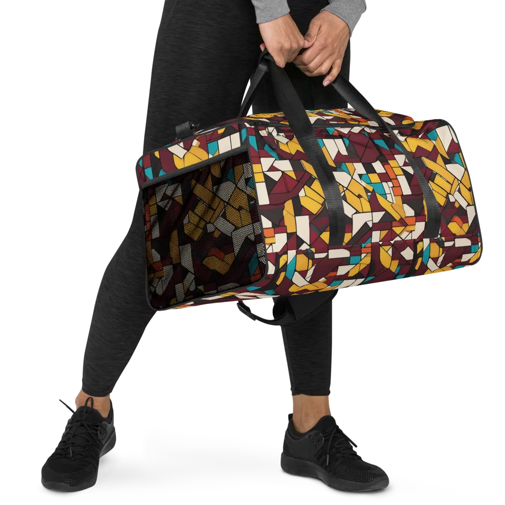 Carmine Circuit on Duffle Bag — Right Front