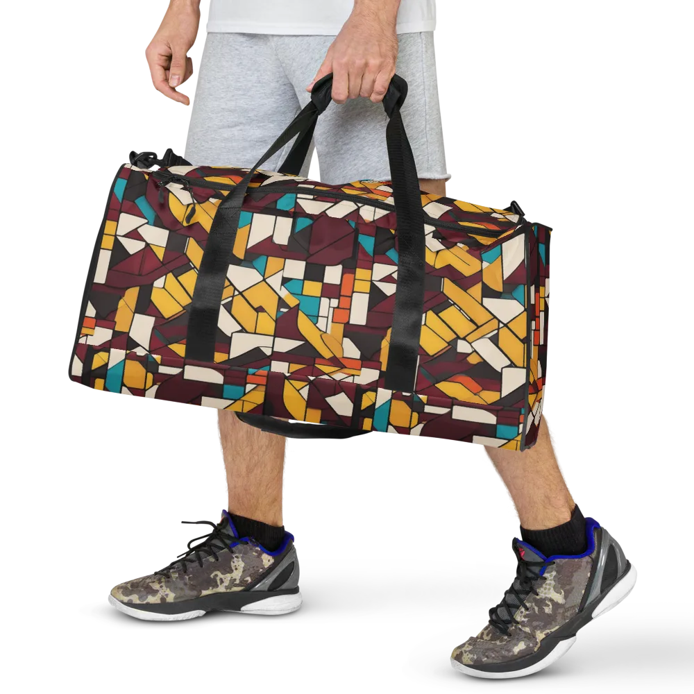Carmine Circuit on Duffle Bag — Front