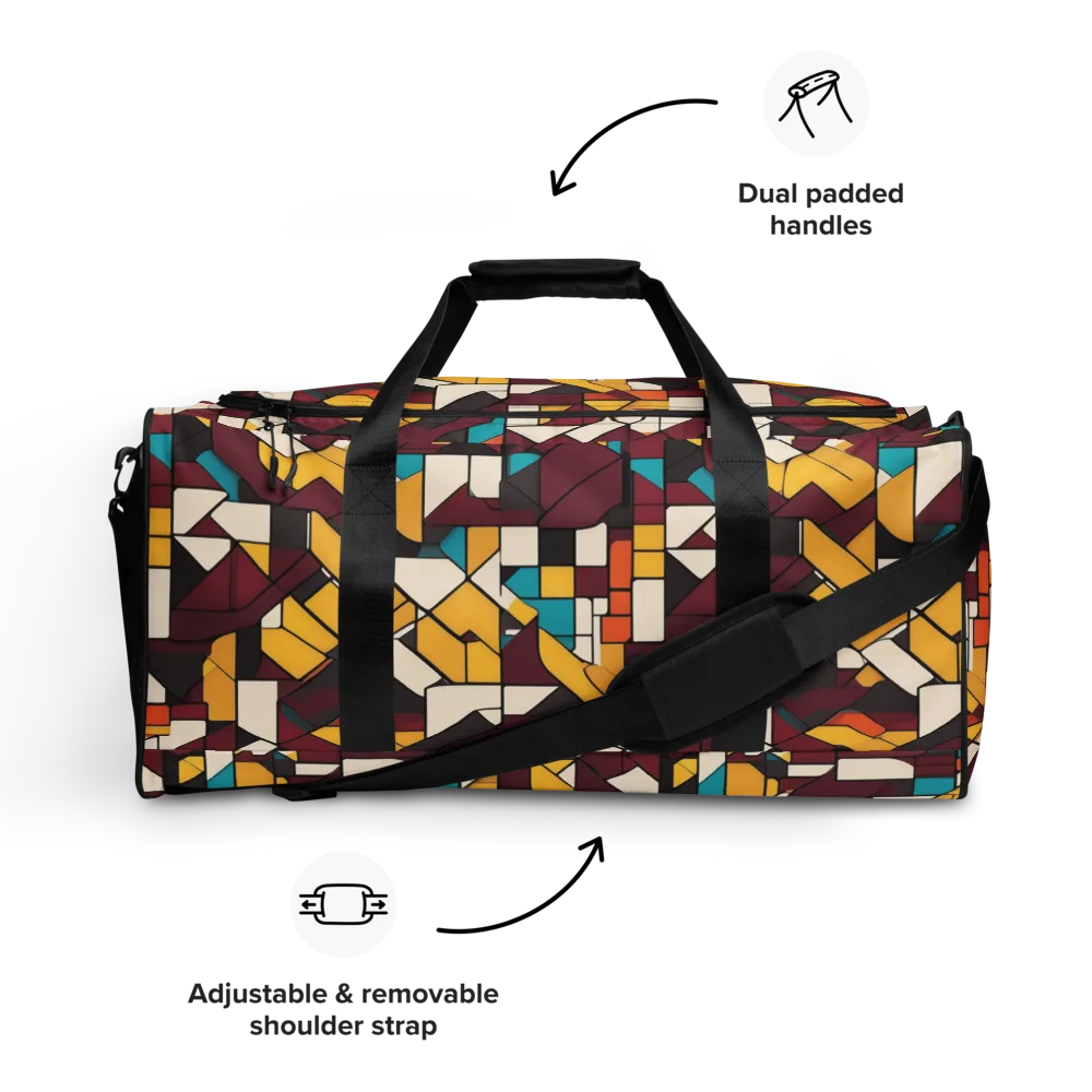 Carmine Circuit on Duffle Bag — Front